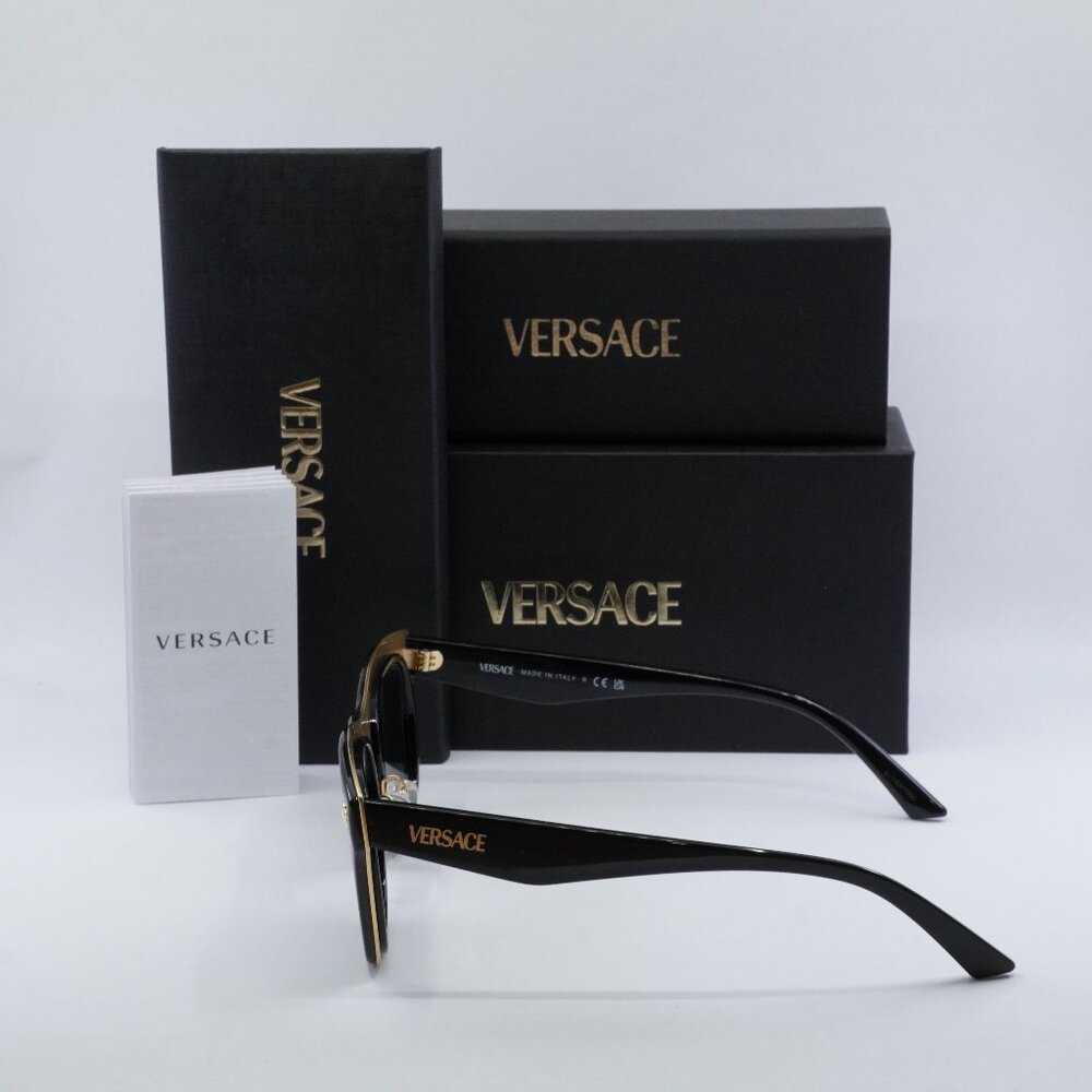 Final Price! Versace VE2272 GB1/87 Black Grey Sunglasses - Picture 8 of 9
